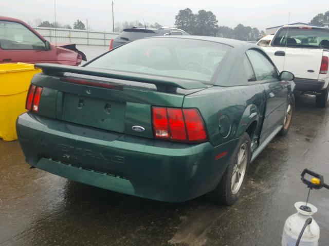 1FAFP40451F155647 - 2001 FORD MUSTANG GREEN photo 4