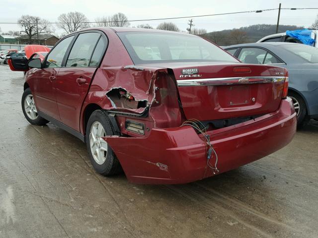 1G1ZT52875F240545 - 2005 CHEVROLET MALIBU LS MAROON photo 3