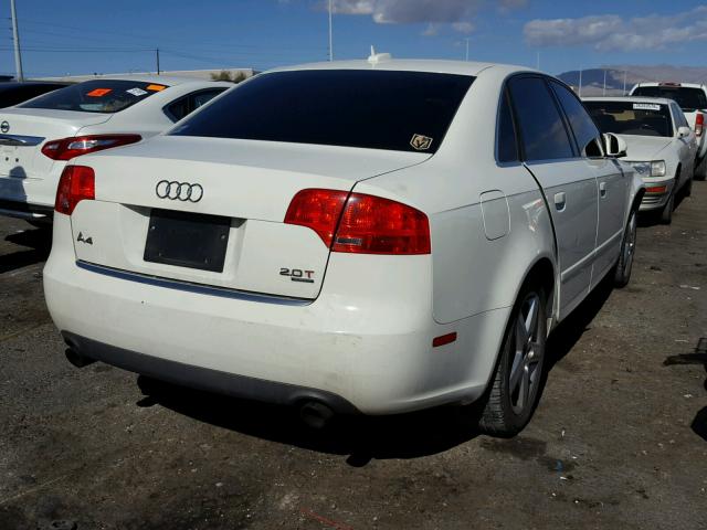 WAUDF78E35A566273 - 2005 AUDI A4 2.0T QU WHITE photo 4