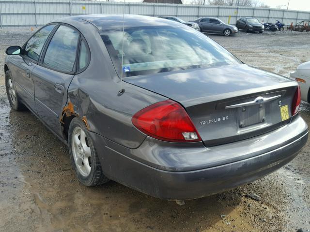 1FAFP53U32G154803 - 2002 FORD TAURUS SE GRAY photo 3