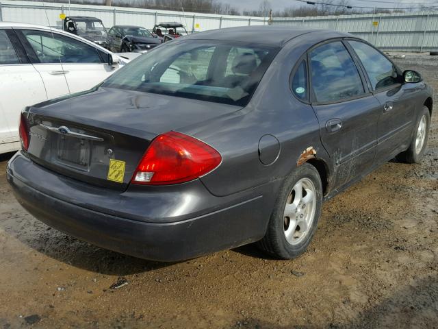 1FAFP53U32G154803 - 2002 FORD TAURUS SE GRAY photo 4