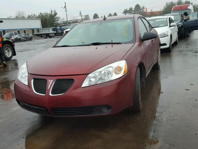 1G2ZG57BX94215791 - 2009 PONTIAC G6 BURGUNDY photo 2