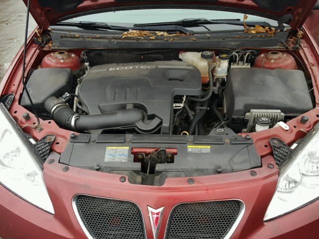 1G2ZG57BX94215791 - 2009 PONTIAC G6 BURGUNDY photo 7