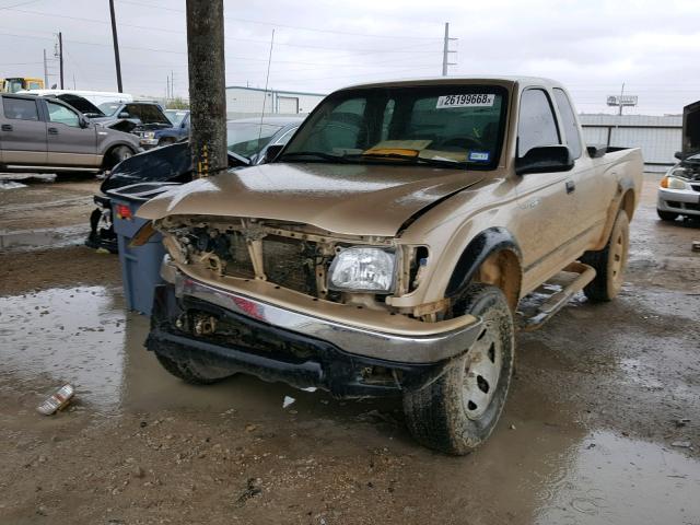 5TESM92N21Z718337 - 2001 TOYOTA TACOMA XTR GOLD photo 2