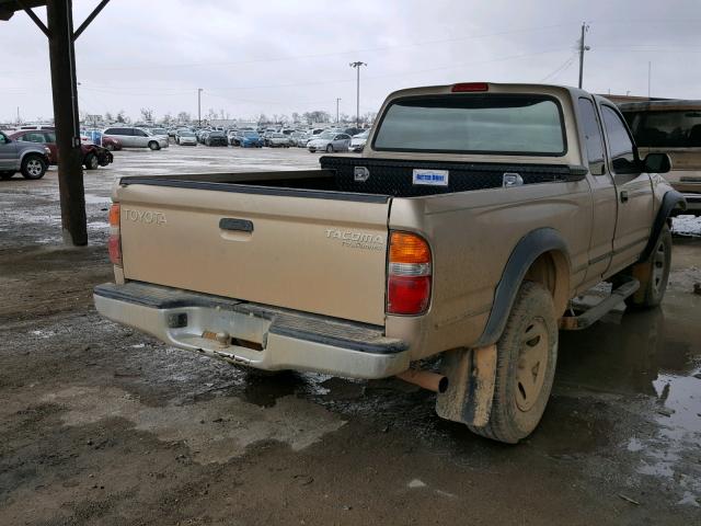 5TESM92N21Z718337 - 2001 TOYOTA TACOMA XTR GOLD photo 4