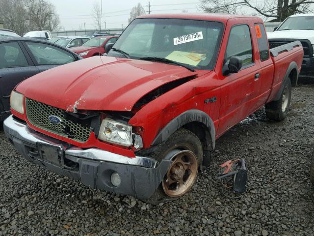 1FTZR15E01PA62188 - 2001 FORD RANGER SUP RED photo 2