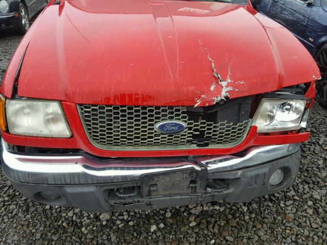 1FTZR15E01PA62188 - 2001 FORD RANGER SUP RED photo 7