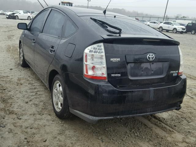 JTDKB20U067526775 - 2006 TOYOTA PRIUS BLACK photo 3