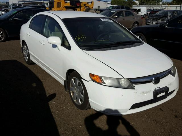 2HGFA16598H300015 - 2008 HONDA CIVIC LX WHITE photo 1