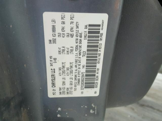 3D7KS28D88G239475 - 2008 DODGE RAM 2500 S GRAY photo 10