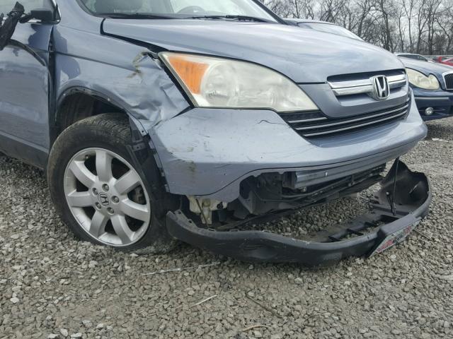 JHLRE38587C064860 - 2007 HONDA CR-V EX BLUE photo 9