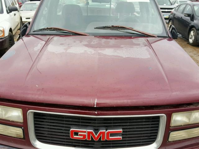 1GTEC14W8TZ537992 - 1996 GMC SIERRA C15 MAROON photo 10