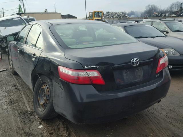 4T1BE46K37U507371 - 2007 TOYOTA CAMRY NEW BLACK photo 3