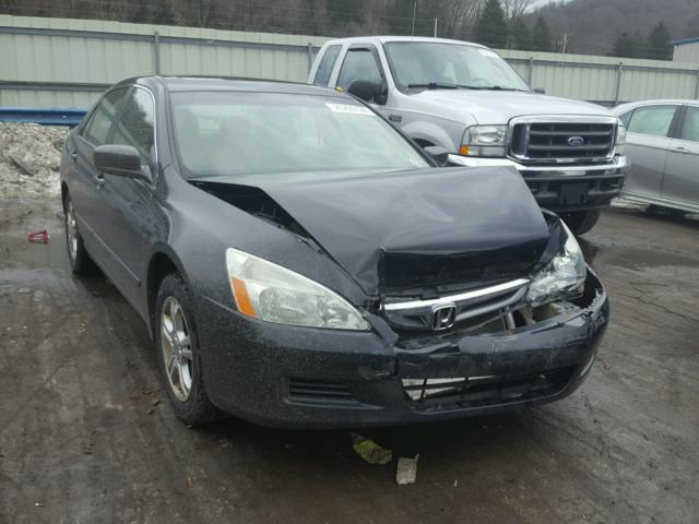 1HGCM56847A190371 - 2007 HONDA ACCORD EX BLACK photo 1