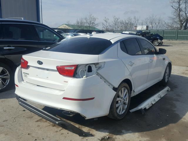 5XXGM4A7XFG459016 - 2015 KIA OPTIMA LX WHITE photo 4