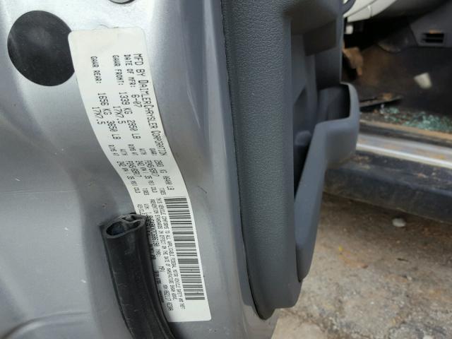 1J8HG48KX7C686190 - 2007 JEEP COMMANDER SILVER photo 10