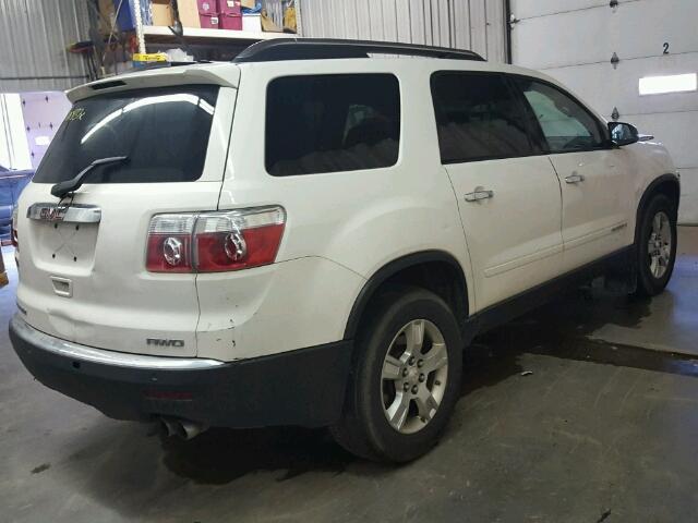 1GKEV13748J282658 - 2008 GMC ACADIA SLE WHITE photo 4