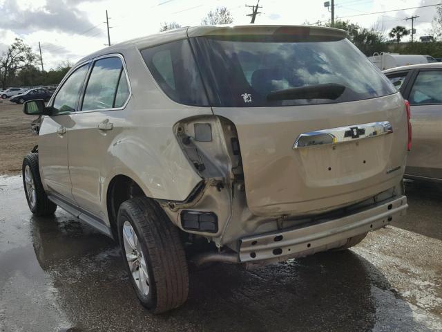 2GNALBEC2B1240787 - 2011 CHEVROLET EQUINOX LS BEIGE photo 3