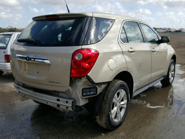 2GNALBEC2B1240787 - 2011 CHEVROLET EQUINOX LS BEIGE photo 4