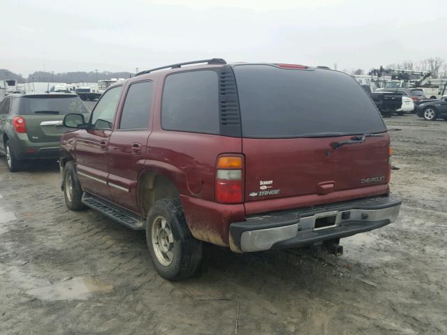 1GNEK13Z63J145047 - 2003 CHEVROLET TAHOE K150 MAROON photo 3