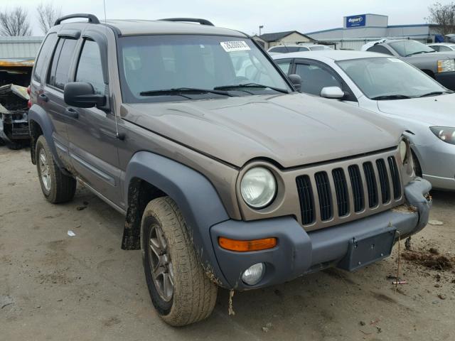 1J4GL48K22W148065 - 2002 JEEP LIBERTY SP BROWN photo 1