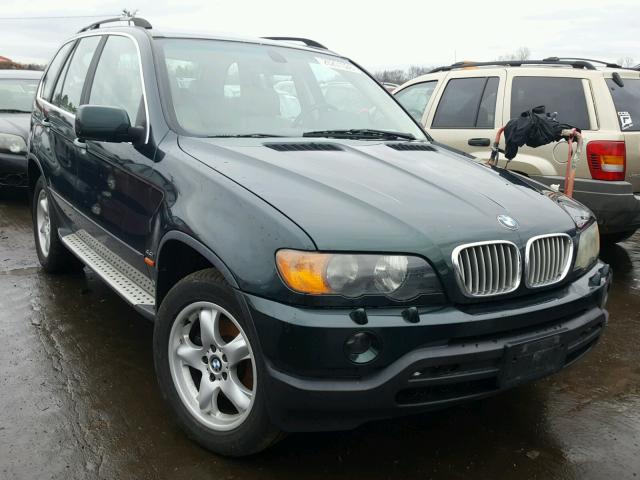 WBAFB33551LH26515 - 2001 BMW X5 4.4I GREEN photo 1