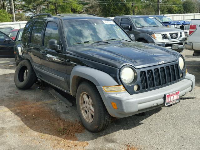1J4GK48K35W533903 - 2005 JEEP LIBERTY SP BLACK photo 1