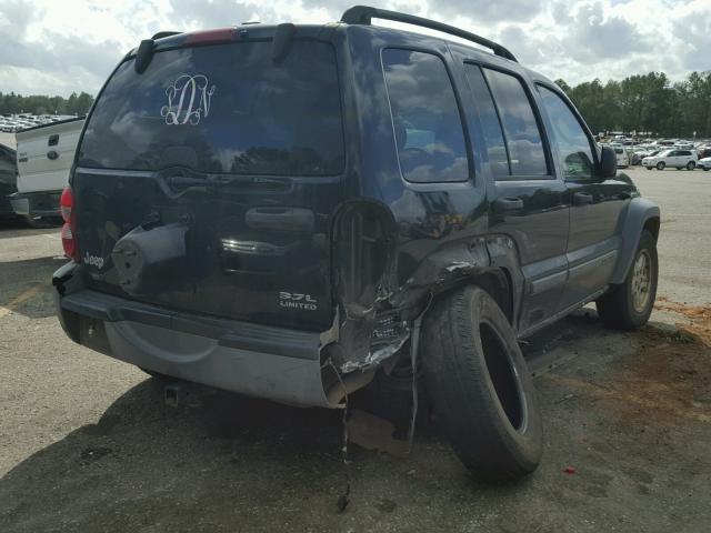 1J4GK48K35W533903 - 2005 JEEP LIBERTY SP BLACK photo 4