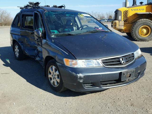 5FNRL18934B077587 - 2004 HONDA ODYSSEY EX BLUE photo 1