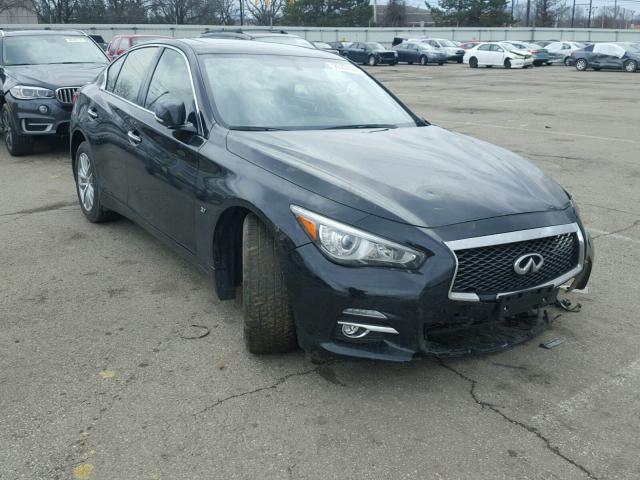 JN1BV7ARXFM412012 - 2015 INFINITI Q50 BASE BLACK photo 1