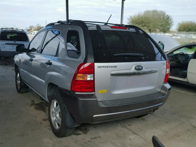 KNDJF724587538448 - 2008 KIA SPORTAGE L SILVER photo 3