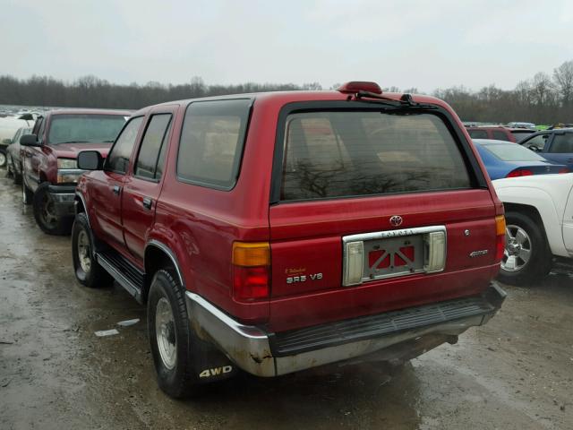 JT3VN39W4S0175519 - 1995 TOYOTA 4RUNNER VN BURGUNDY photo 3