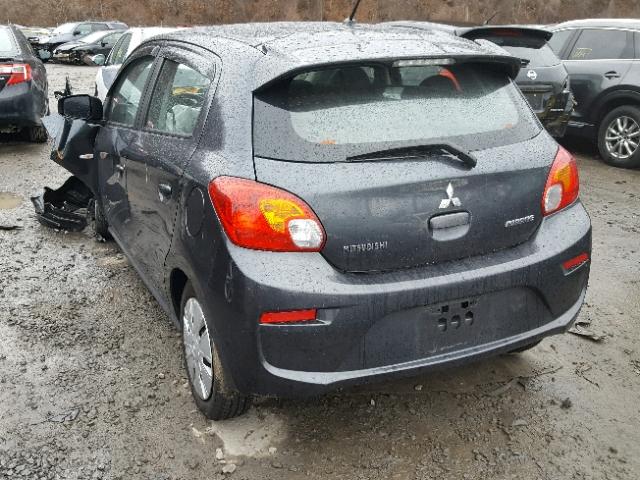 ML32A3HJ6FH012378 - 2015 MITSUBISHI MIRAGE DE BLUE photo 3