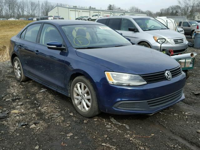 3VWDP7AJ3CM459292 - 2012 VOLKSWAGEN JETTA SE BLUE photo 1