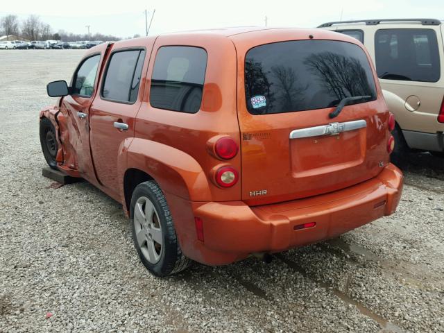 3GNDA13D07S631120 - 2007 CHEVROLET HHR LS ORANGE photo 3