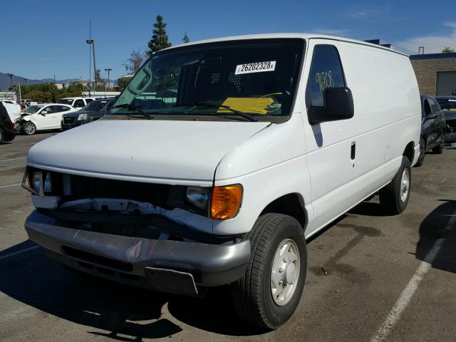 1FTNE24W17DA29754 - 2007 FORD ECONOLINE WHITE photo 2