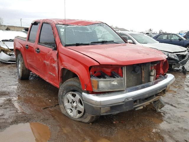 1GTDT136548137666 - 2004 GMC CANYON RED photo 1