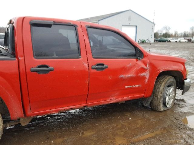 1GTDT136548137666 - 2004 GMC CANYON RED photo 9