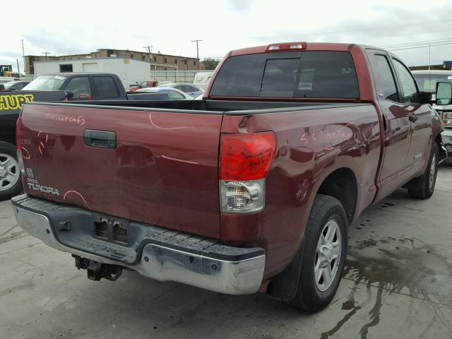 5TFRV54108X051994 - 2008 TOYOTA TUNDRA DOU RED photo 4