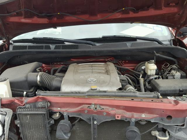 5TFRV54108X051994 - 2008 TOYOTA TUNDRA DOU RED photo 7