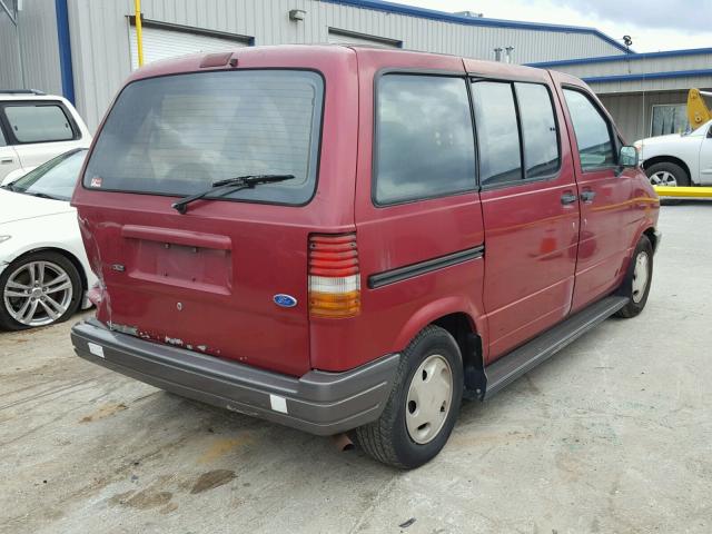 1FMCA11U1TZA49026 - 1996 FORD AEROSTAR MAROON photo 4