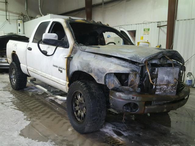 3D7KU28CX4G211592 - 2004 DODGE RAM 2500 S WHITE photo 1