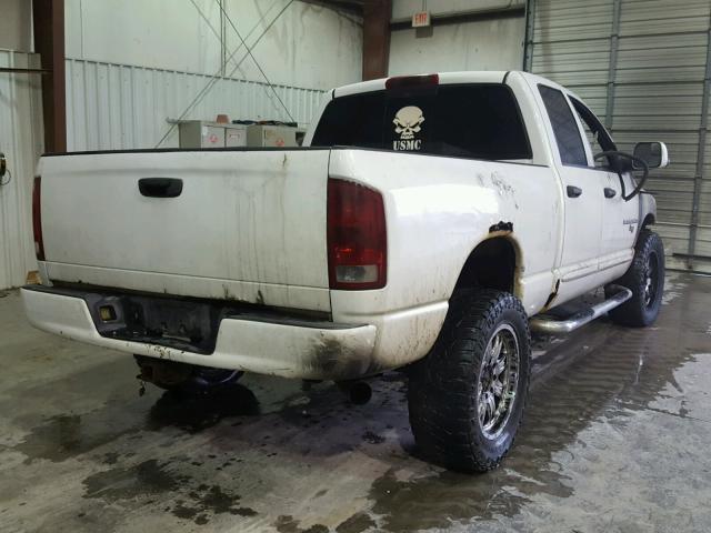 3D7KU28CX4G211592 - 2004 DODGE RAM 2500 S WHITE photo 4