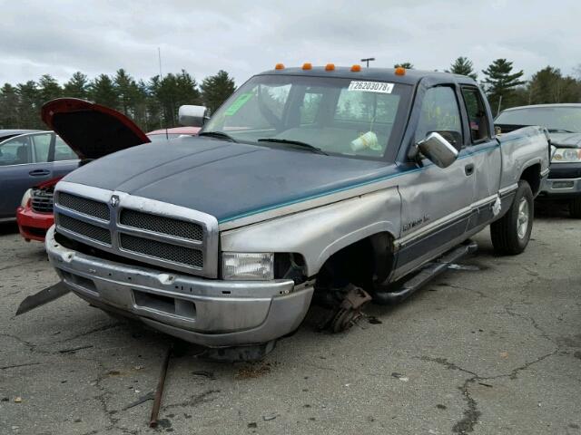 3B7HF13Z1TG183393 - 1996 DODGE RAM 1500 GREEN photo 2