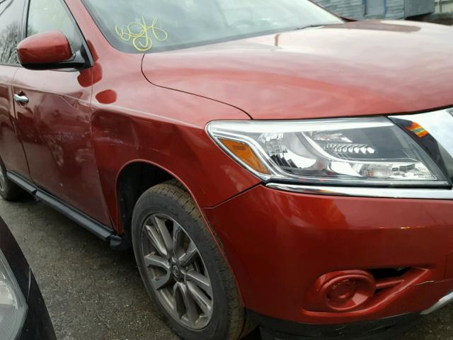 5N1AR2MM5DC656214 - 2013 NISSAN PATHFINDER RED photo 9