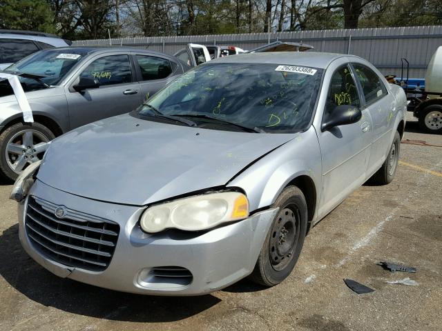 1C3EL46X34N335629 - 2004 CHRYSLER SEBRING LX SILVER photo 2