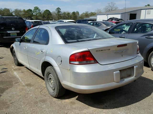 1C3EL46X34N335629 - 2004 CHRYSLER SEBRING LX SILVER photo 3