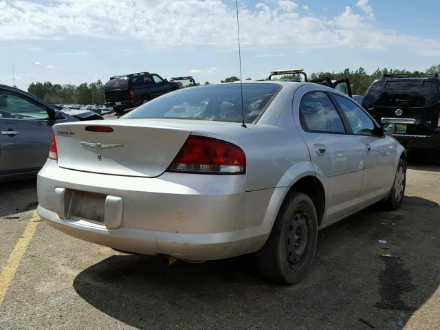 1C3EL46X34N335629 - 2004 CHRYSLER SEBRING LX SILVER photo 4