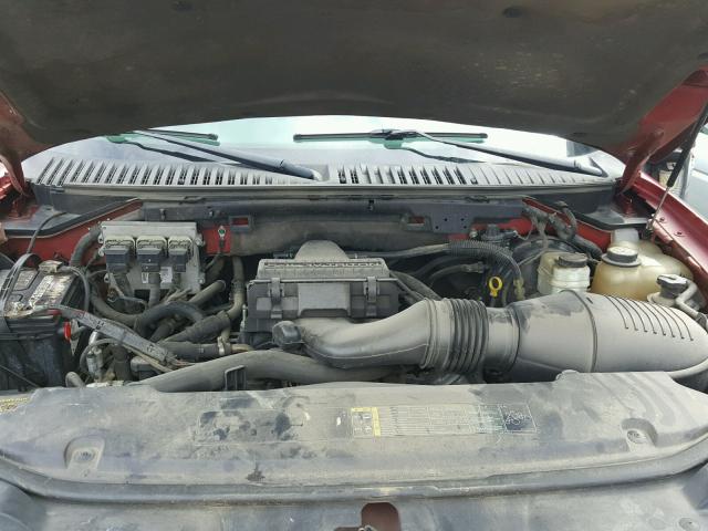 5LMFU27575LJ13499 - 2005 LINCOLN NAVIGATOR წითელი ფოტო 7