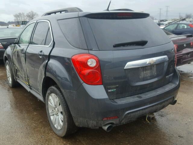 2CNFLPE58B6278293 - 2011 CHEVROLET EQUINOX LT GRAY photo 3